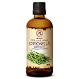 Lemongrass Essential Oil 100ml - Cymbopogon Winterianus...