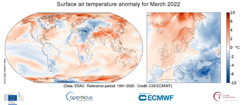 Marzo fue uno de los meses más cálidos de la historia 1