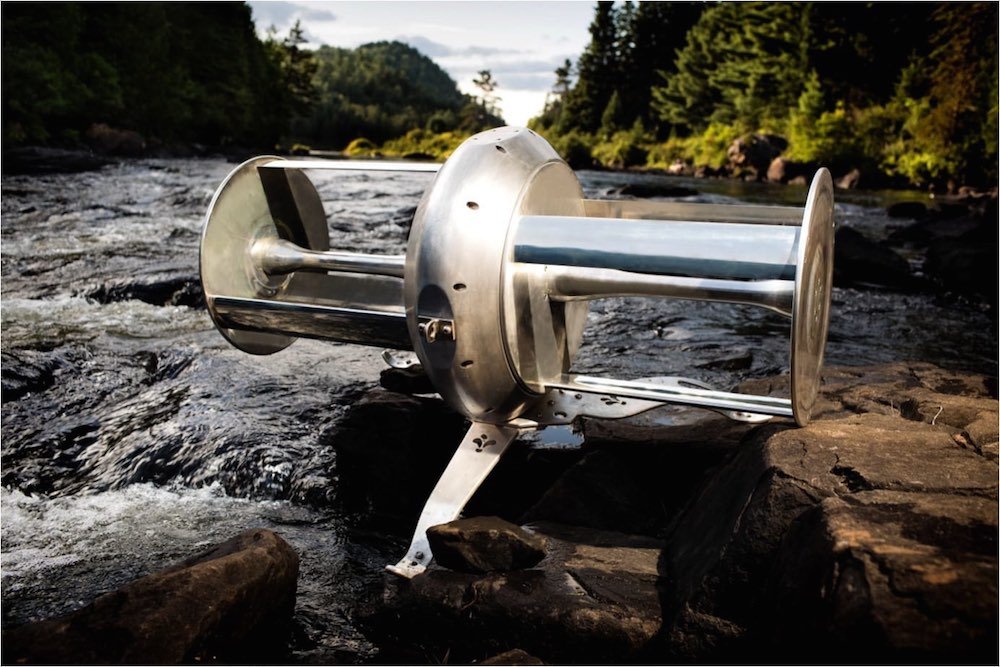 The portable and recyclable river turbine that produces 12kWh of energy per day