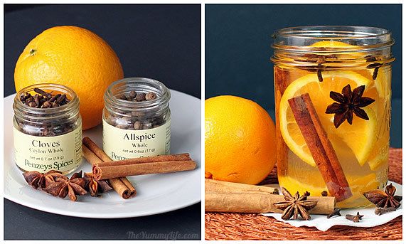 Homemade aroma of Orange, Cinnamon and Spices.