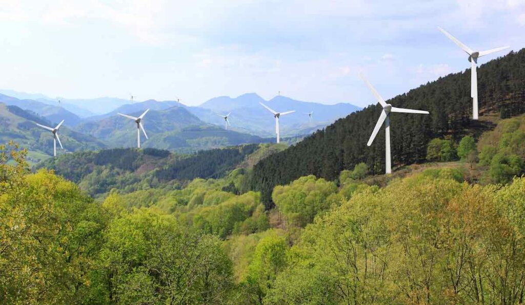 Startling study shows how wind turbines can work better behind mountains