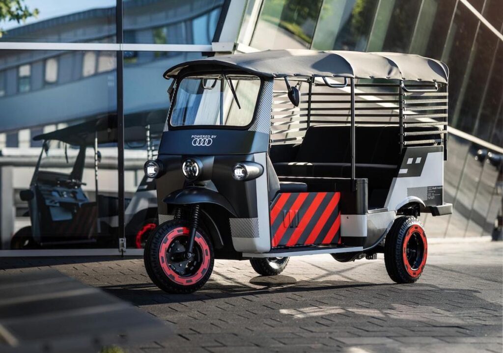 Batteries from used Audi electric cars are being harnessed to electrify Indian rickshaws