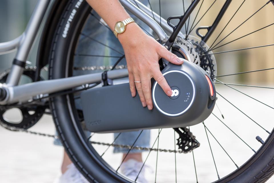 Skarper's technology converts bikes to e-bikes by activating the brake rotor