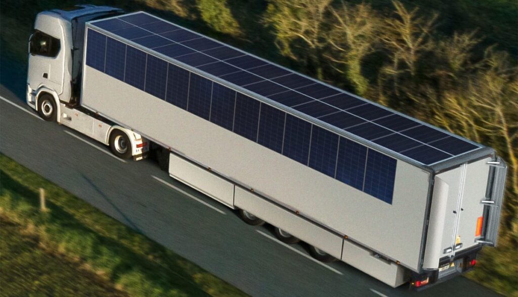 They incorporate Sono Motors solar technology in refrigerated trailers, they can save up to 3,400 liters of diesel