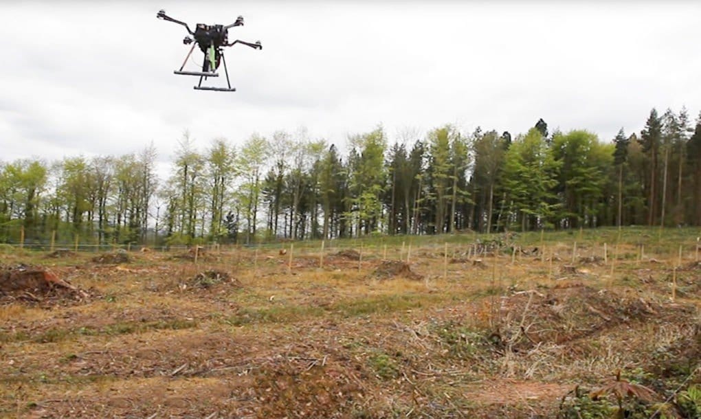 Drones capable of autonomously planting nearly 100,000 trees per day