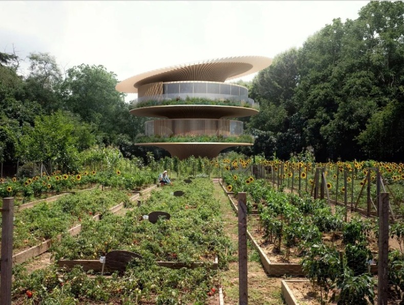 casa girasol, Bauhaus, arquitectura bioclimática, energía solar, vivienda sostenible, cambio climático