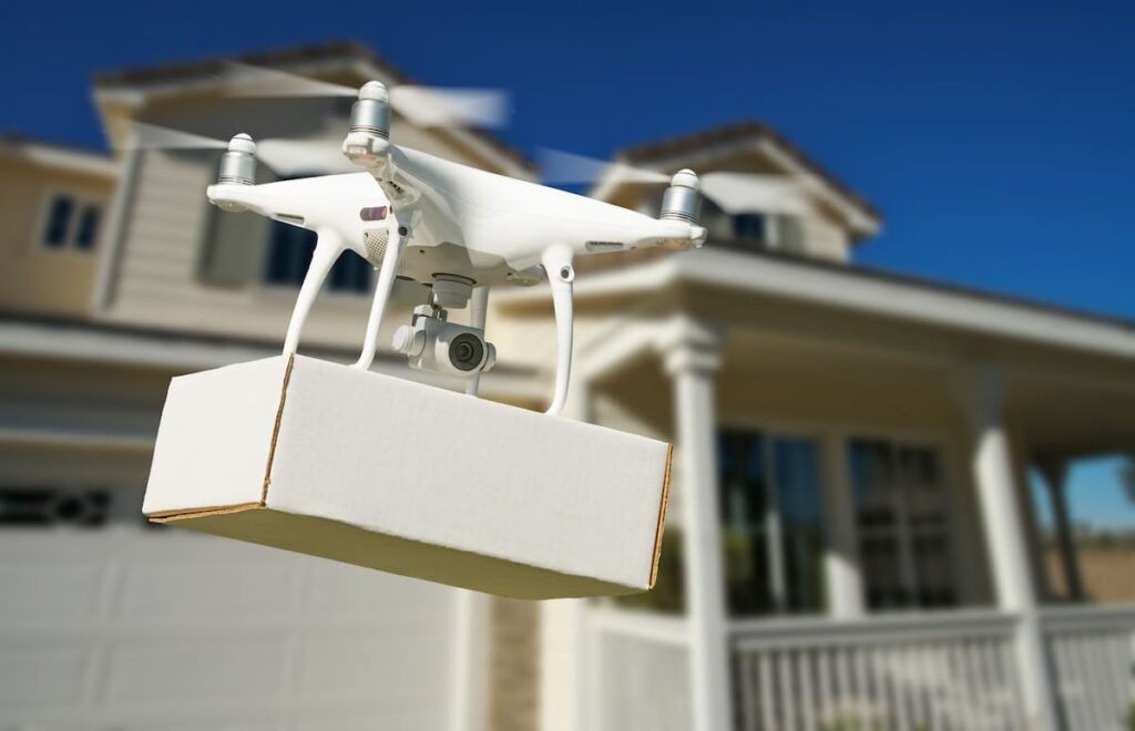Drones for transporting parcels could lead to big savings in resources and emissions