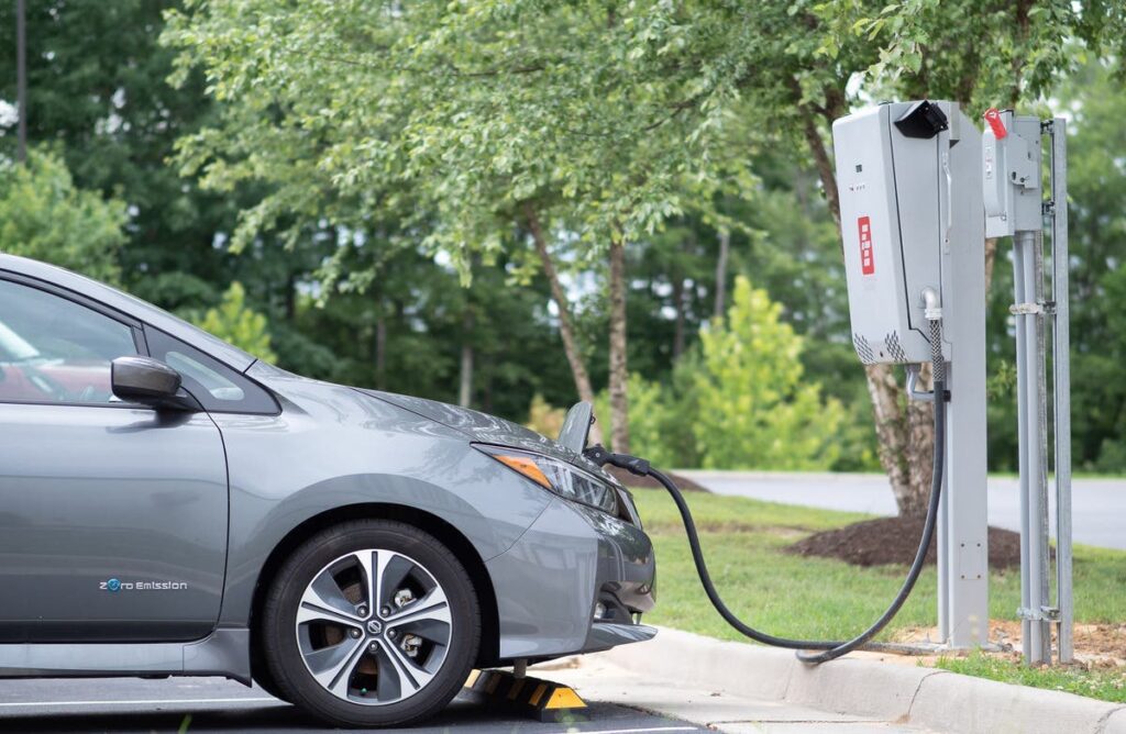 A new charger will allow a Nissan LEAF to power your home