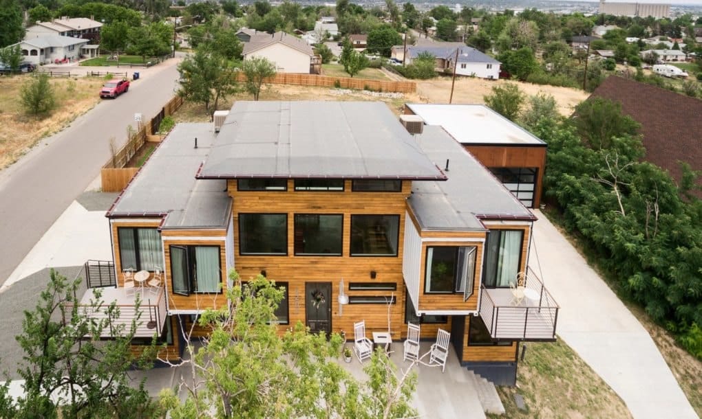 Denver firefighter uses 9 shipping containers to build impressive family home