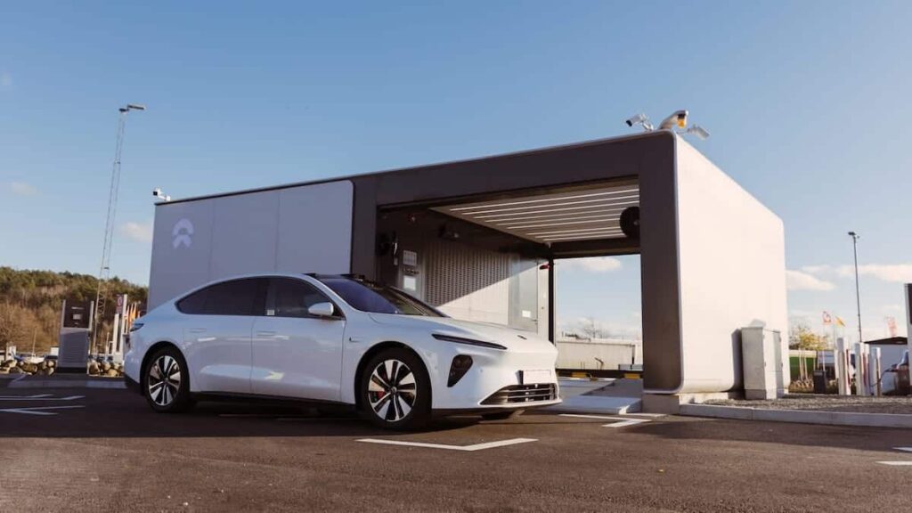 NIO inaugurates its first battery exchange station in Sweden