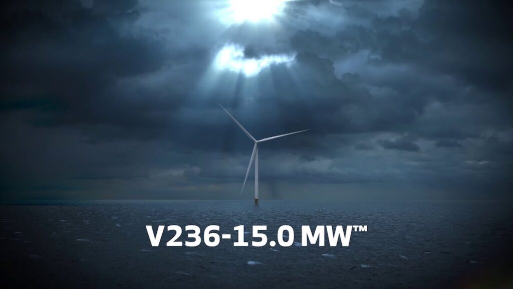 Giant V236-15.0 MW wind turbine from Vestas produces its first kWh