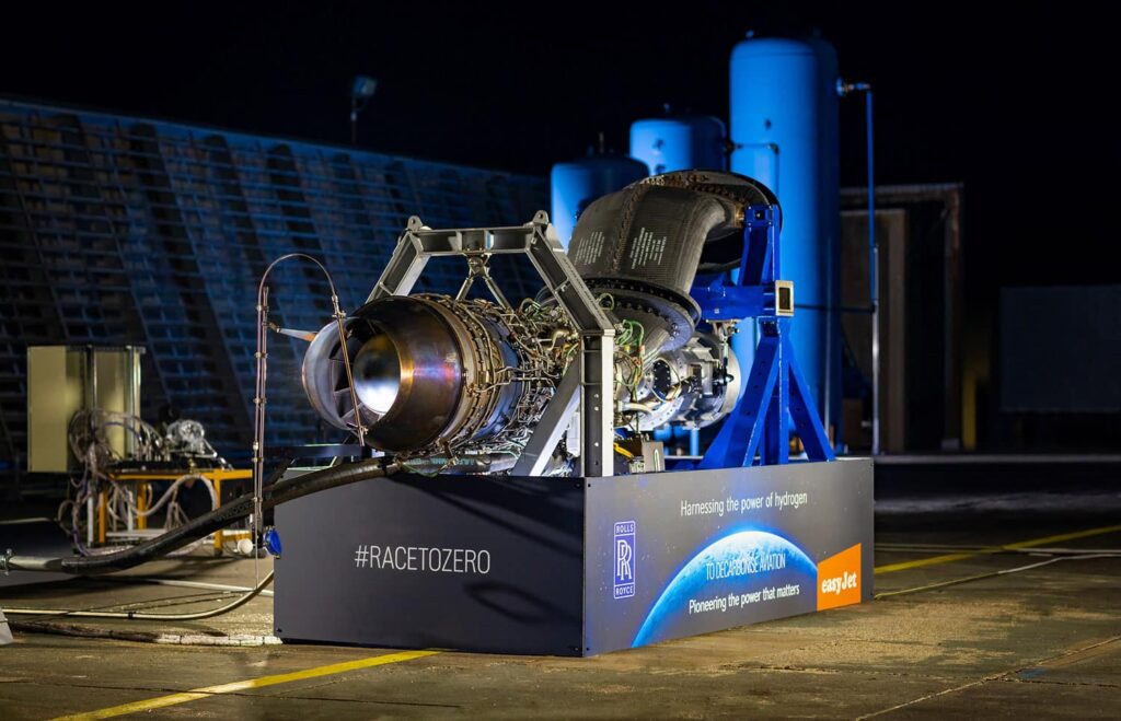 Rolls-Royce y easyJet completan la primera prueba mundial de un motor aéreo de hidrógeno