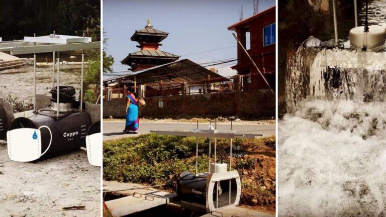 the original Japanese micro-turbine that provides clean energy to a Nepalese village