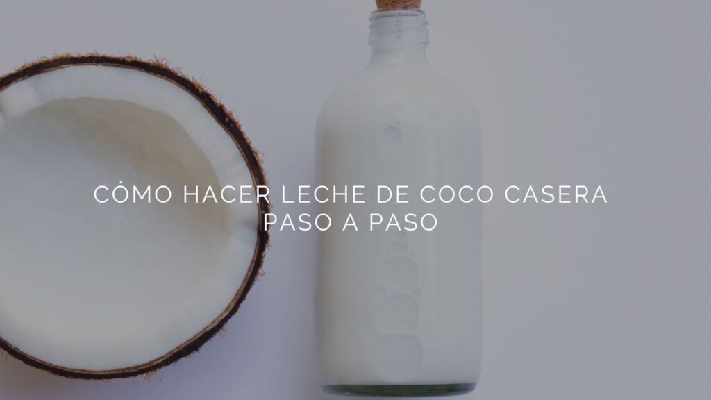 How to make homemade coconut milk step by step