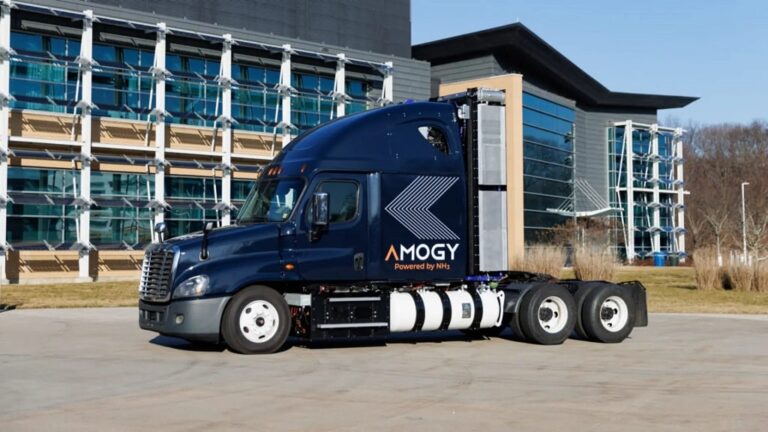 Amogy develops the world's first ammonia-powered, emission-free semi-trailer