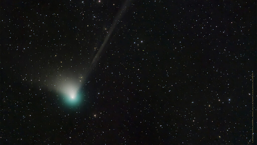 cometa verde, marte, fenómeno astronómico