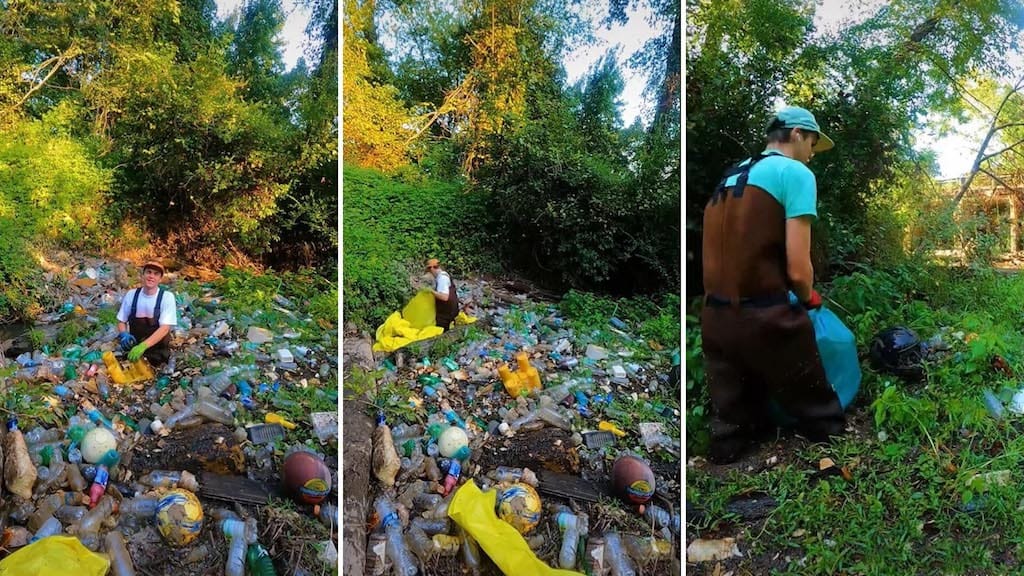 Daniel Toben, the young man who went viral devoting his free time to cleaning up the planet
