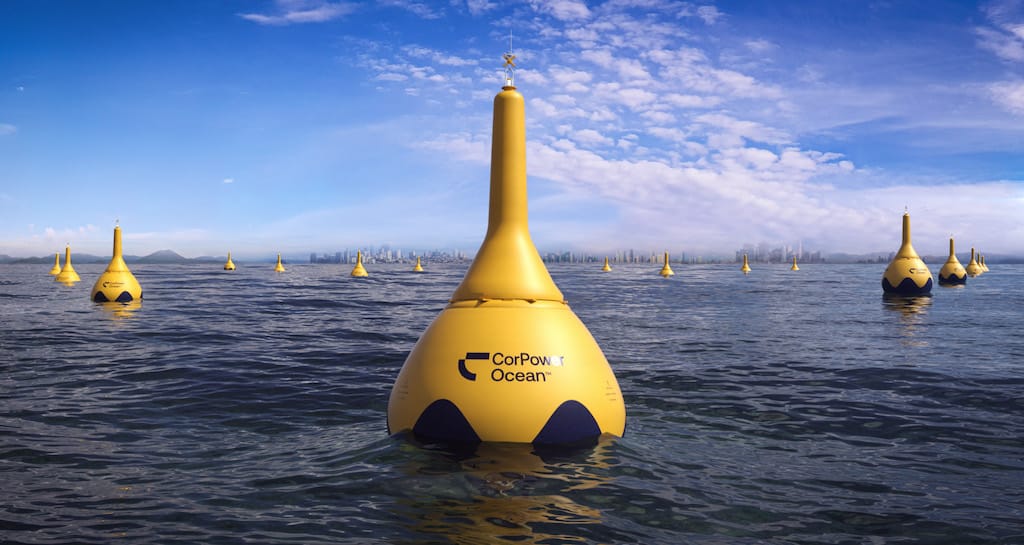 CorPower C4, buoys with a pumping mechanism inspired by the human heart to generate electricity