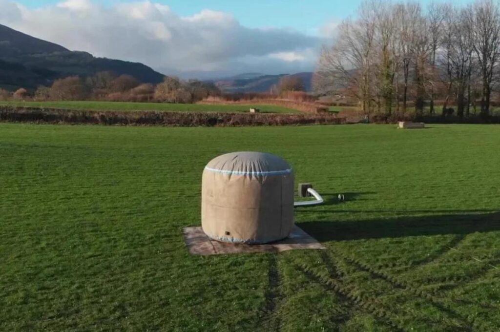 An inflatable concrete water tank to help communities get safe drinking water